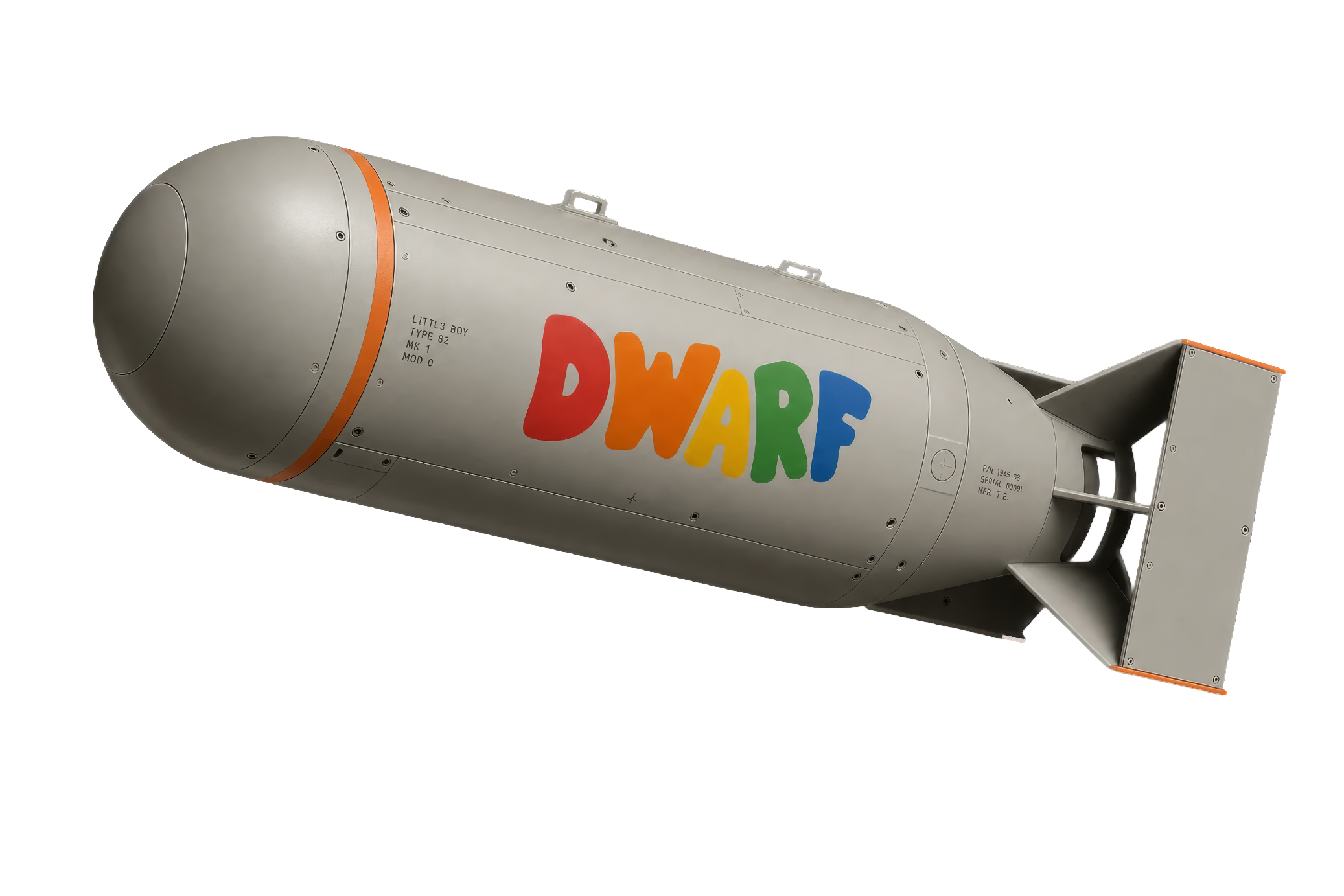 a dwarf-branded atomic bomb, tastefully designed